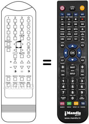 Replacement remote control IR 5500