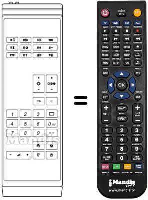 Replacement remote control IRM 1