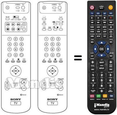 Replacement remote control Sony KV-32 DS65U