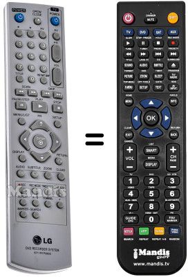 Replacement remote control 6711R1P090S