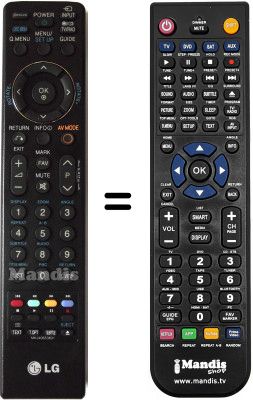 Gleichwertige Fernbedienung MKJ40653831