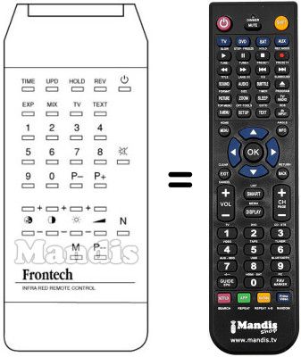 Replacement remote control Frontech M 2132