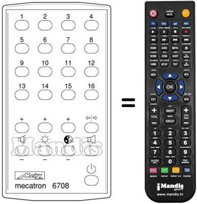Replacement remote control MECATRON 6708