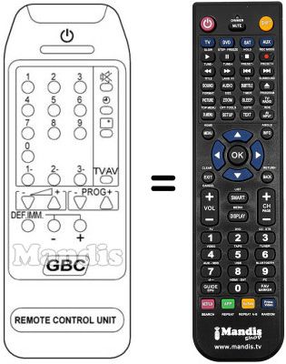 Replacement remote control MG 2570