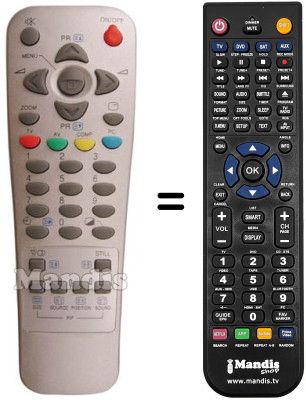 Télécommande équivalente Sinudyne 17350