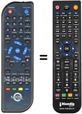 Replacement remote control Schaub Lorenz SL 270 DU