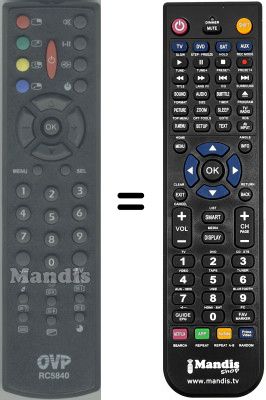 Télécommande équivalente RC 5840