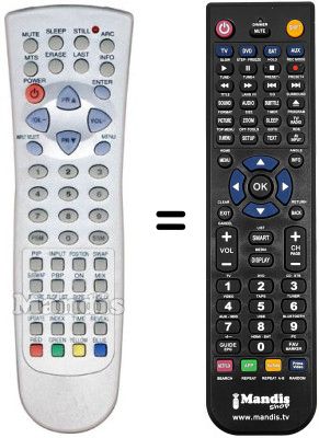 Gleichwertige Fernbedienung Daewoo PDP 42 IRAL Gleichwertige Fernbedienung Daewoo PDP 42 IRAL