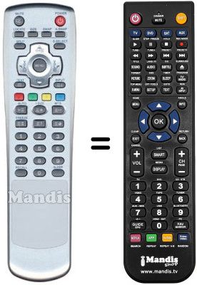 Télécommande équivalente Daewoo PDP 42 NEBL-V7 Télécommande équivalente Daewoo PDP 42 NEBL-V7