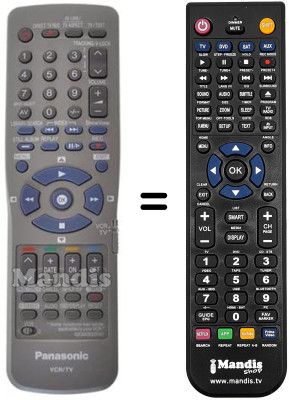 Replacement remote control Panasonic NV-HS930