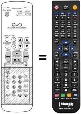 Replacement remote control QPRO