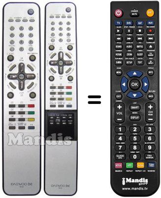 Gleichwertige Fernbedienung Daewoo DT 42A1
