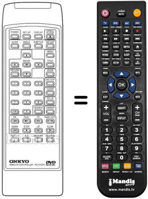 Télécommande équivalente RC-375DV