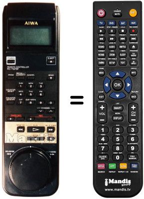 Télécommande équivalente Aiwa HV-G75