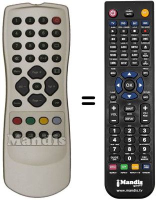 Télécommande équivalente RC 1113305 / 00