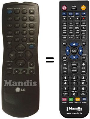 Gleichwertige Fernbedienung 3139 228 87561