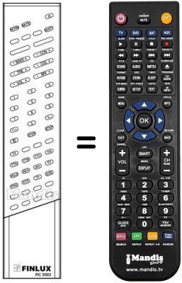 Télécommande équivalente RC 3002
