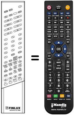 Télécommande équivalente RC 3008