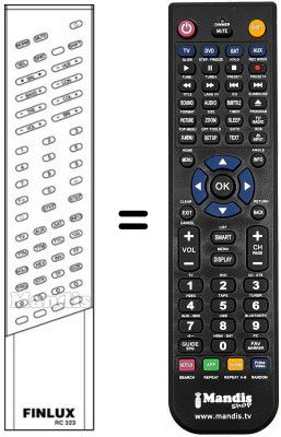Télécommande équivalente RC 323