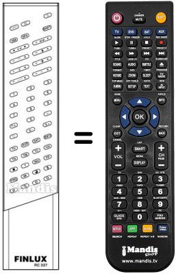 Télécommande équivalente RC 327