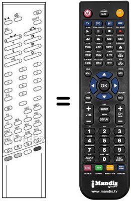 Télécommande équivalente RC 348