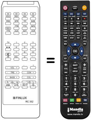 Télécommande équivalente RC 352