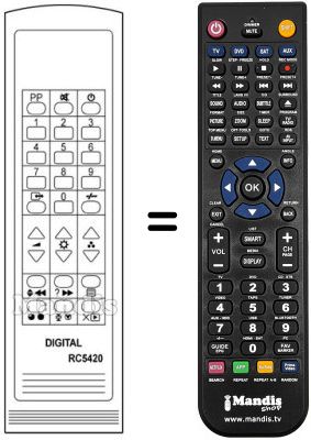 Replacement remote control RC 5420