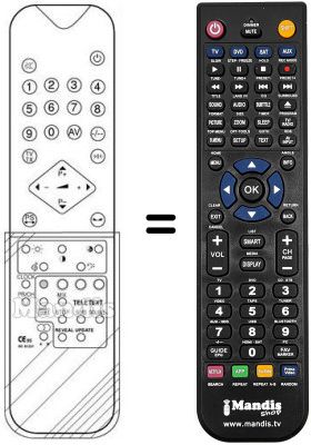 Replacement remote control RC 61331