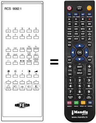 Télécommande équivalente RCS 9082.1