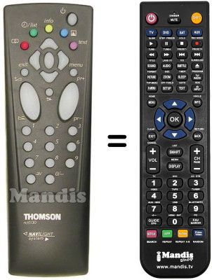 Télécommande équivalente RCT 100