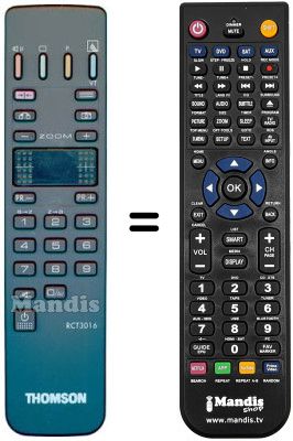 Gleichwertige Fernbedienung RCT 3016