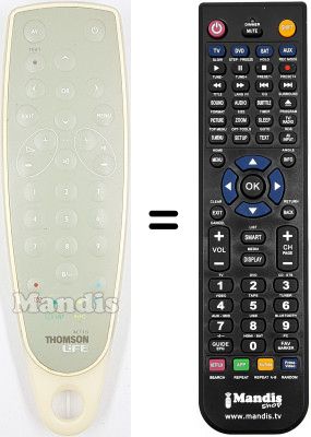 Gleichwertige Fernbedienung Thomson SUGAR Gleichwertige Fernbedienung Thomson SUGAR