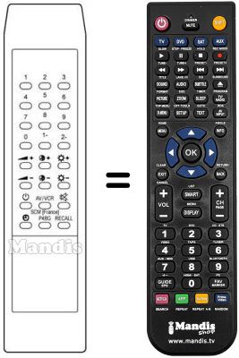 Replacement remote control CALIFORNIA ST 14 S-14'