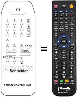 Gleichwertige Fernbedienung REM.CONTR.UNIT 39 PROGR