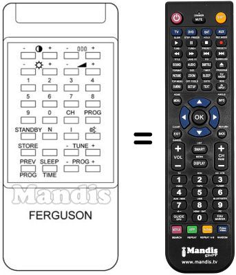 Télécommande équivalente RH 880 / 1 Télécommande équivalente RH 880 / 1