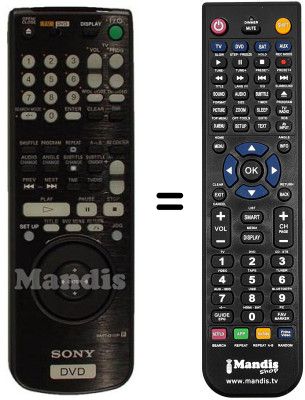 Replacement remote control RMT-D102 P