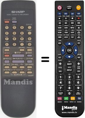 Télécommande équivalente Sharp VC M201 GM