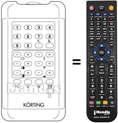 Replacement remote control SE 18507