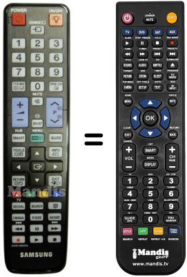 Gleichwertige Fernbedienung Samsung SYNCMASTER TA 750 Gleichwertige Fernbedienung Samsung SYNCMASTER TA 750