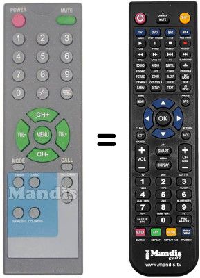 Gleichwertige Fernbedienung Amstrad T 1010