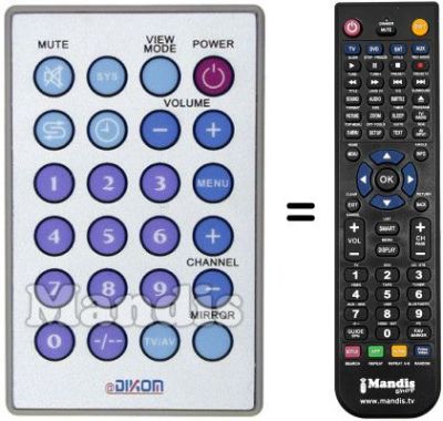 Replacement remote control Irradio XTL 712