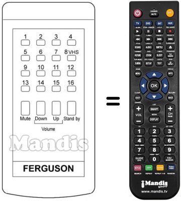 Télécommande équivalente T 740 Télécommande équivalente T 740
