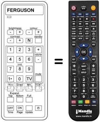Télécommande équivalente T 769 Télécommande équivalente T 769