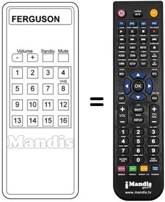 Télécommande équivalente T 770 Télécommande équivalente T 770