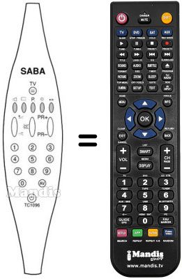 Replacement remote control TC 1096