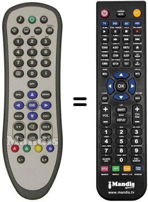 Télécommande équivalente SAGEMCOM DTI 85 HD