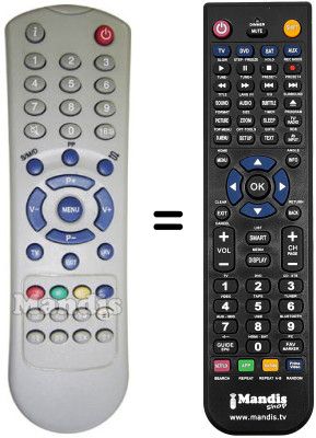 Gleichwertige Fernbedienung Amstrad TV 20 EC4