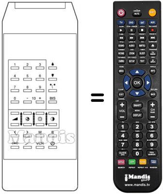 Replacement remote control TP 875 Replacement remote control TP 875