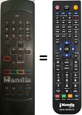 Gleichwertige Fernbedienung Sinudyne 34B1 A