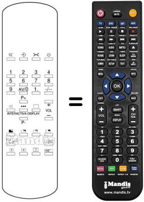 Replacement remote control UF 1
